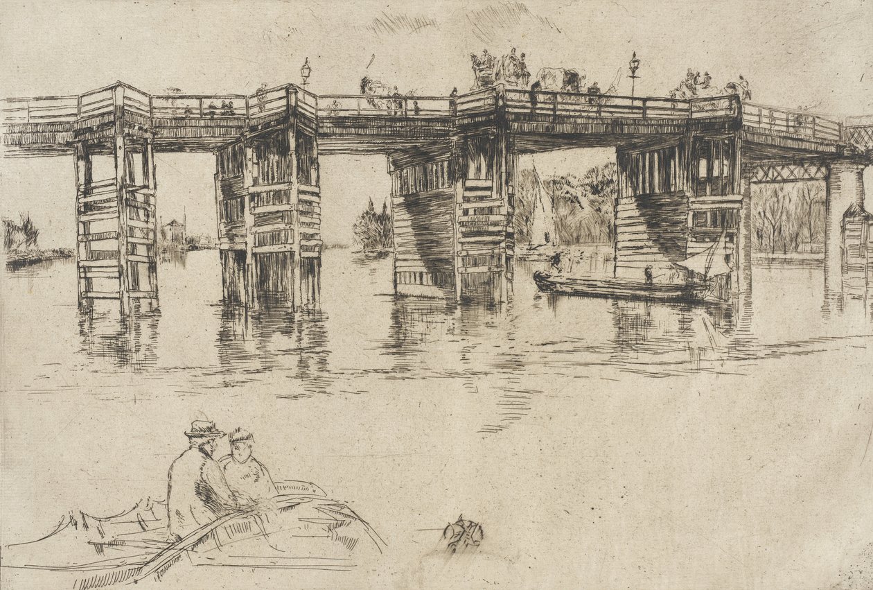 Vanha Putney Bridge tekijältä James McNeill Whistler