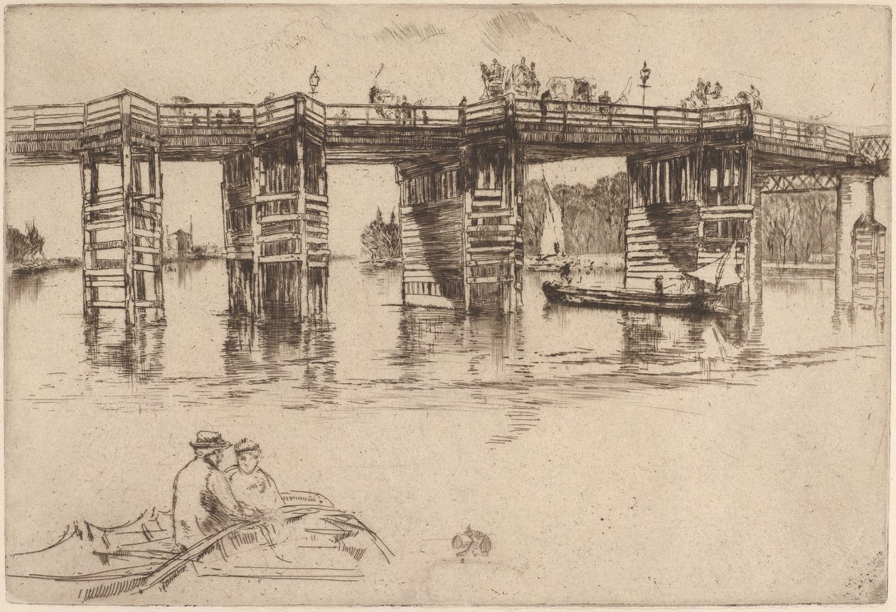 Vanha Putney Bridge tekijältä James McNeill Whistler