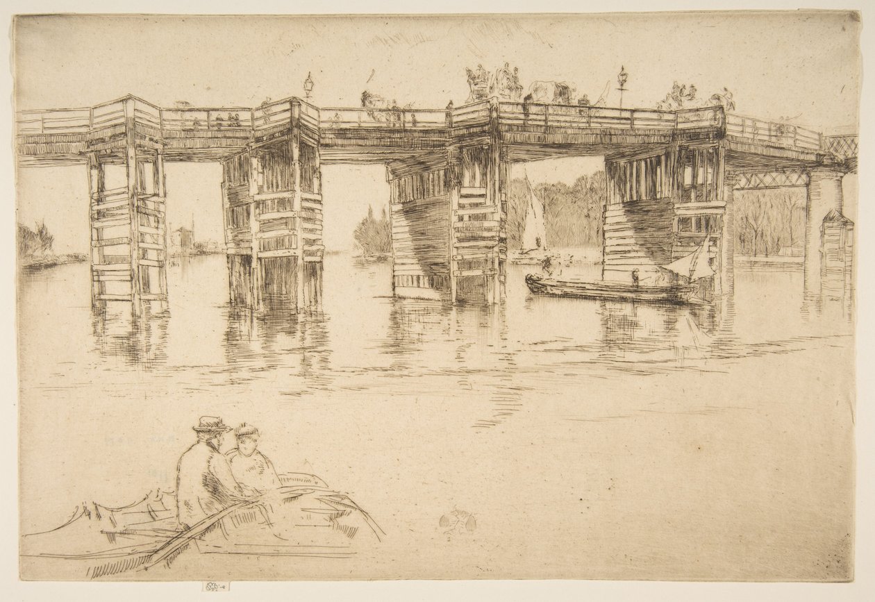 Vanha Putney Bridge tekijältä James McNeill Whistler