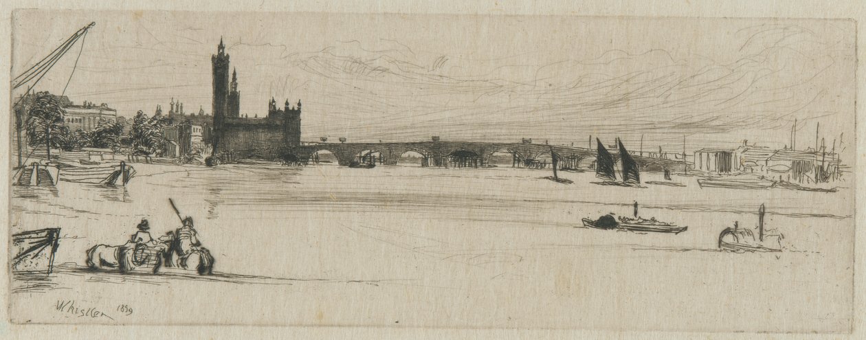 Vanha Westminster Bridge tekijältä James Abbott McNeill Whistler