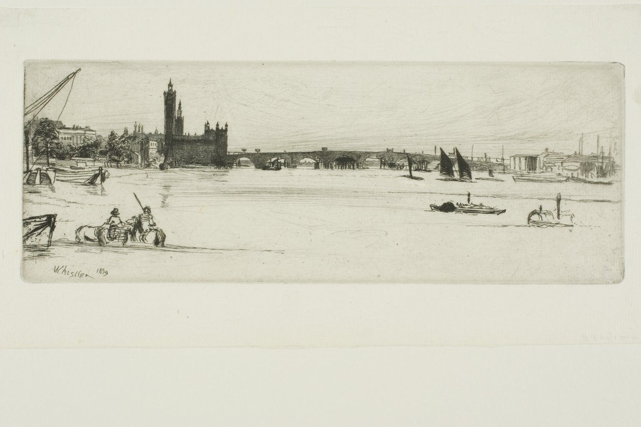 Vanha Westminster Bridge tekijältä James Abbott McNeill Whistler