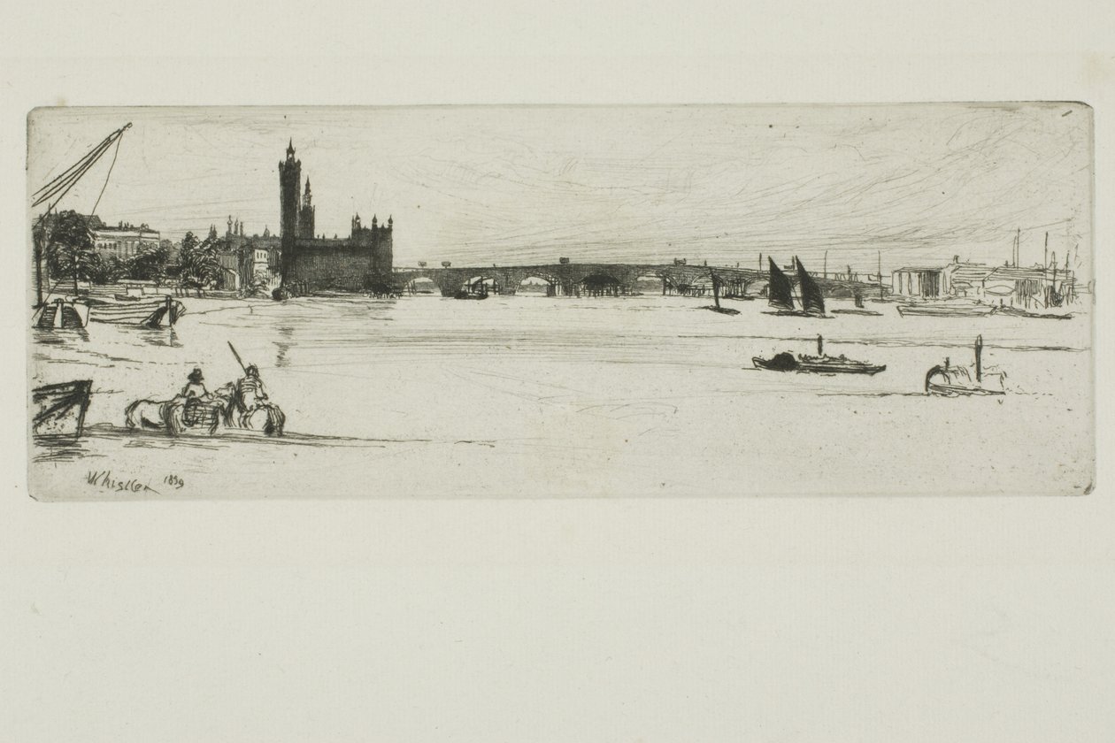 Vanha Westminster Bridge tekijältä James Abbott McNeill Whistler