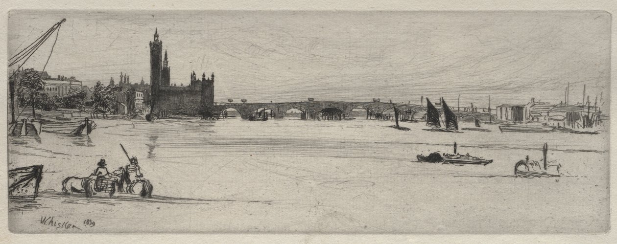 Vanha Westminsterin silta tekijältä James McNeill Whistler