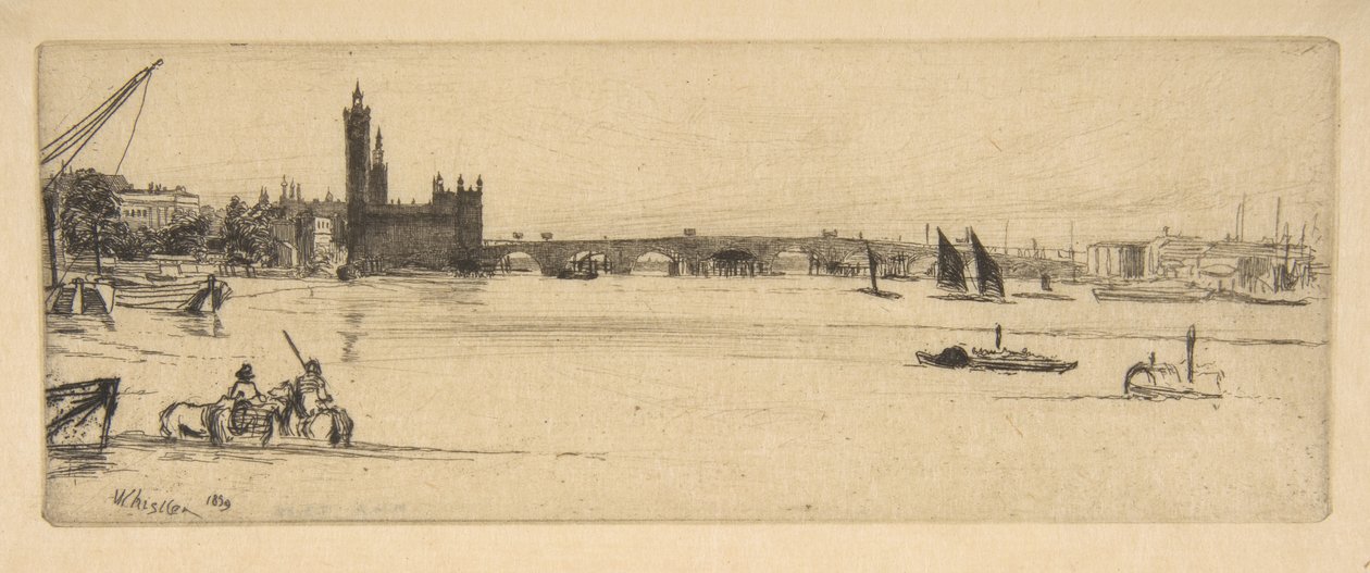 Vanha Westminsterin silta tekijältä James McNeill Whistler