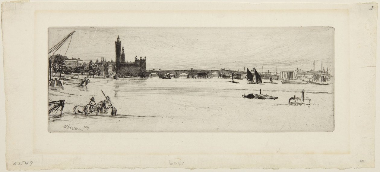 Vanha Westminster Bridge tekijältä James McNeill Whistler