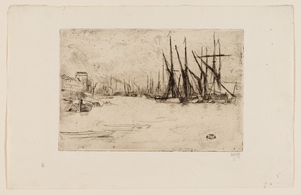 Pickle Herring Wharf tekijältä James Abbott McNeill Whistler
