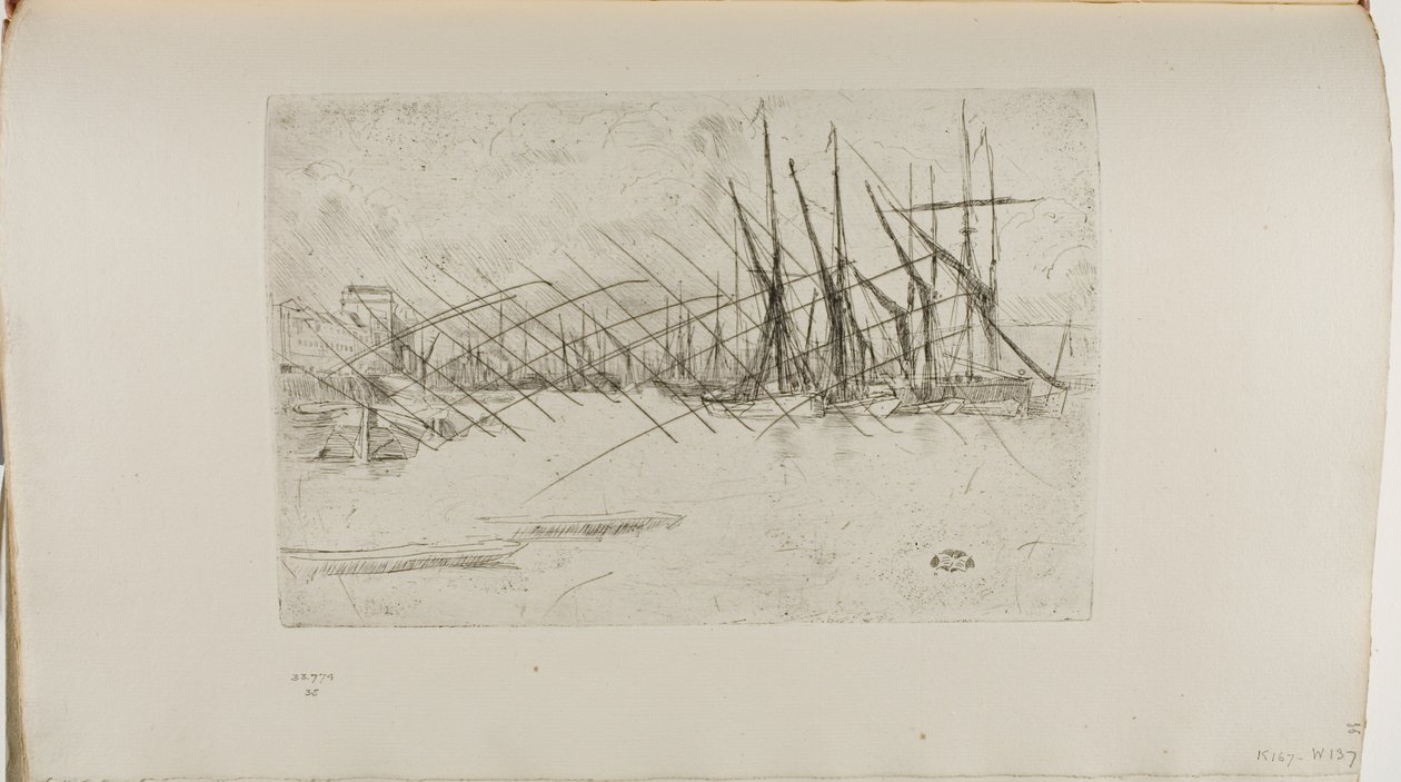 Pickle Herring Wharf tekijältä James Abbott McNeill Whistler