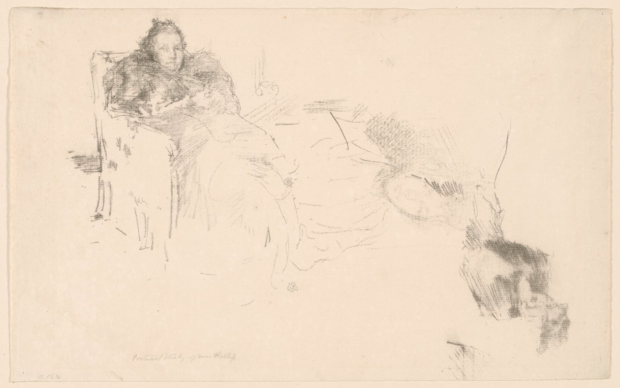 Muotokuvatutkimus: rouva Philip, nro 4 [Philipsin tutkimukset] tekijältä James Abbott McNeill Whistler