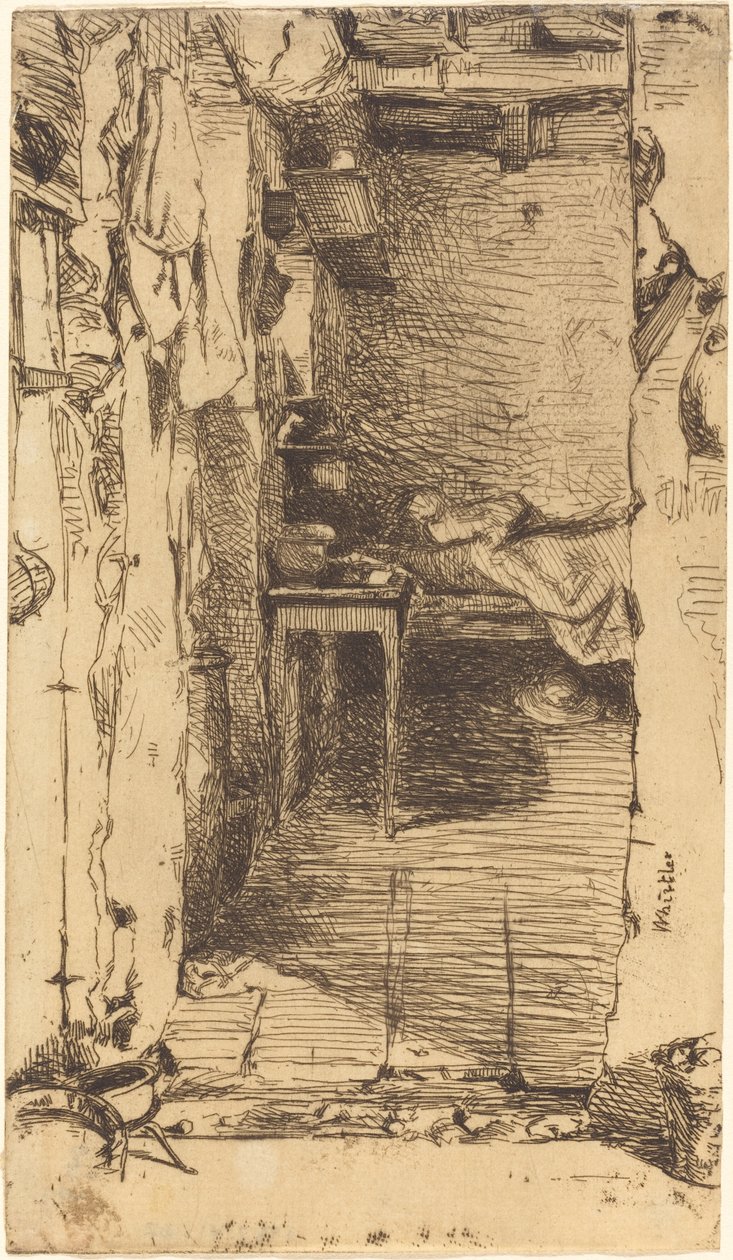 Rag Pickers, Mouffetard District, Pariisi tekijältä James Abbott McNeill Whistler