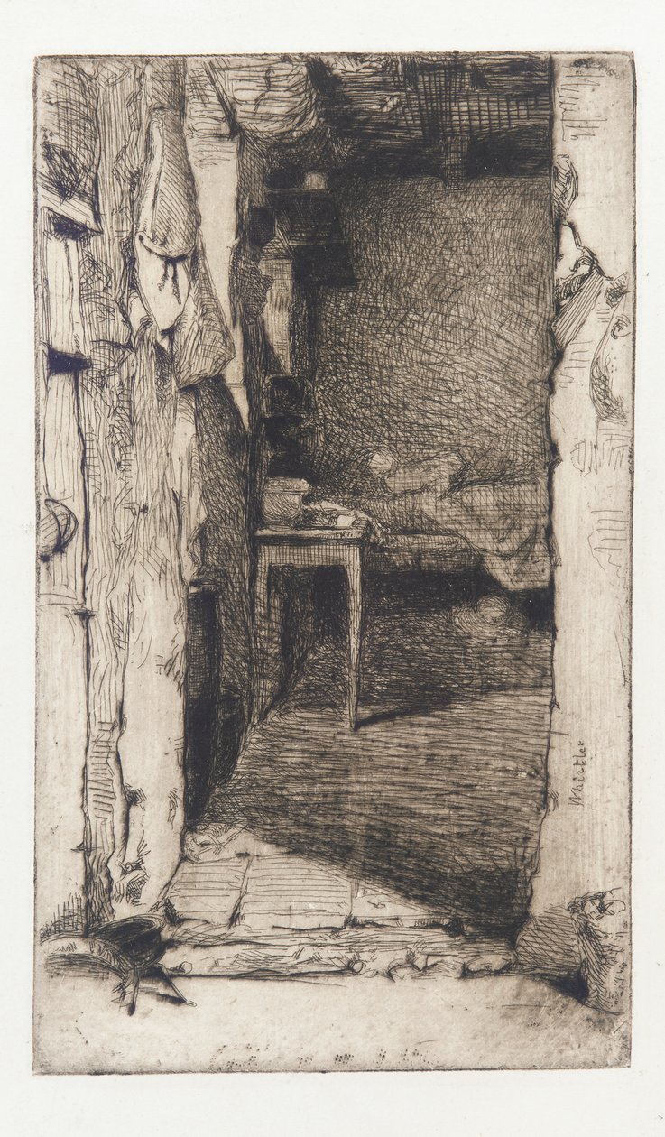 Rag Pickers, Mouffetard District, Pariisi tekijältä James Abbott McNeill Whistler