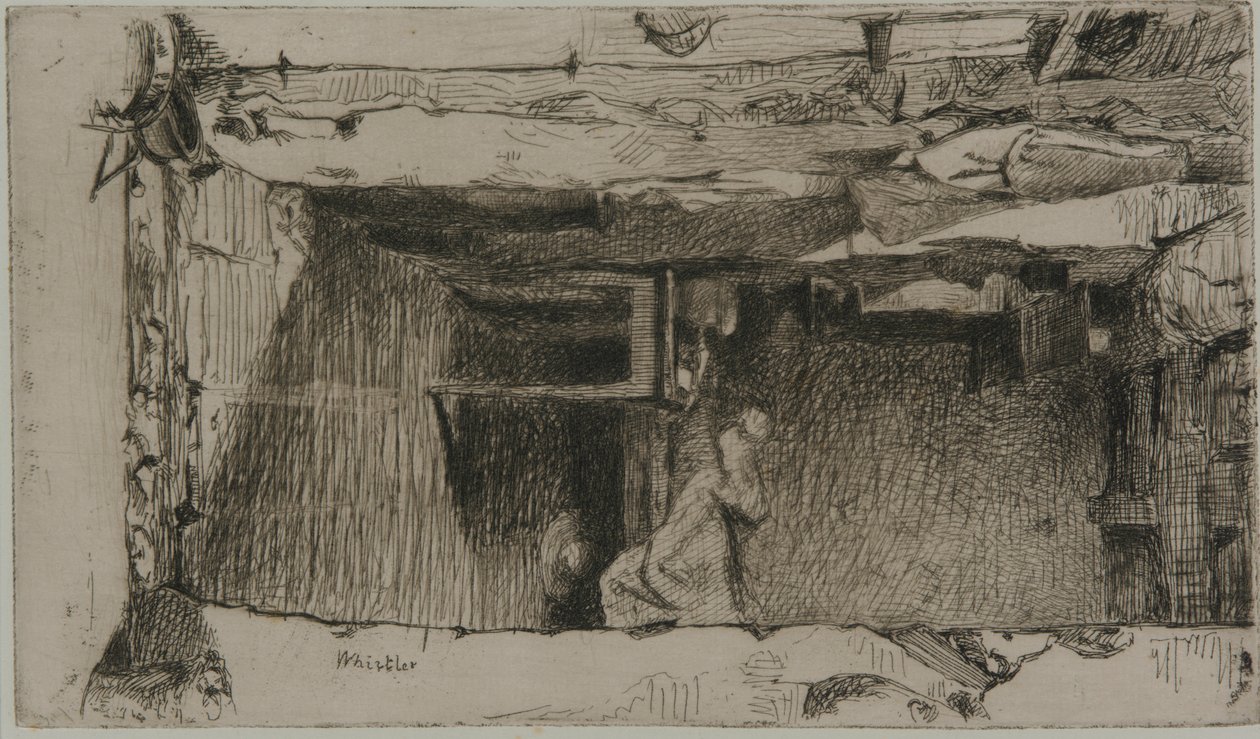Rag Pickers, Mouffetard District, Pariisi tekijältä James Abbott McNeill Whistler