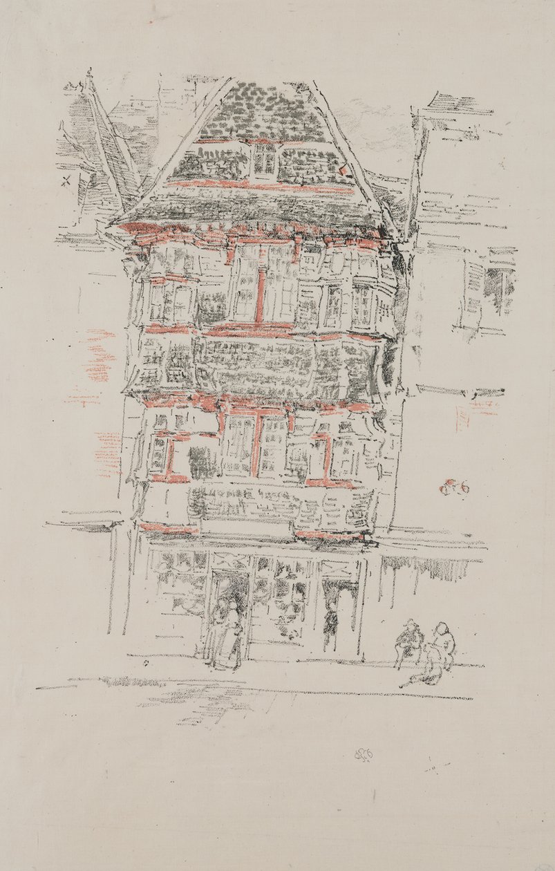 Punainen talo, Paimpol tekijältä James Abbott McNeill Whistler