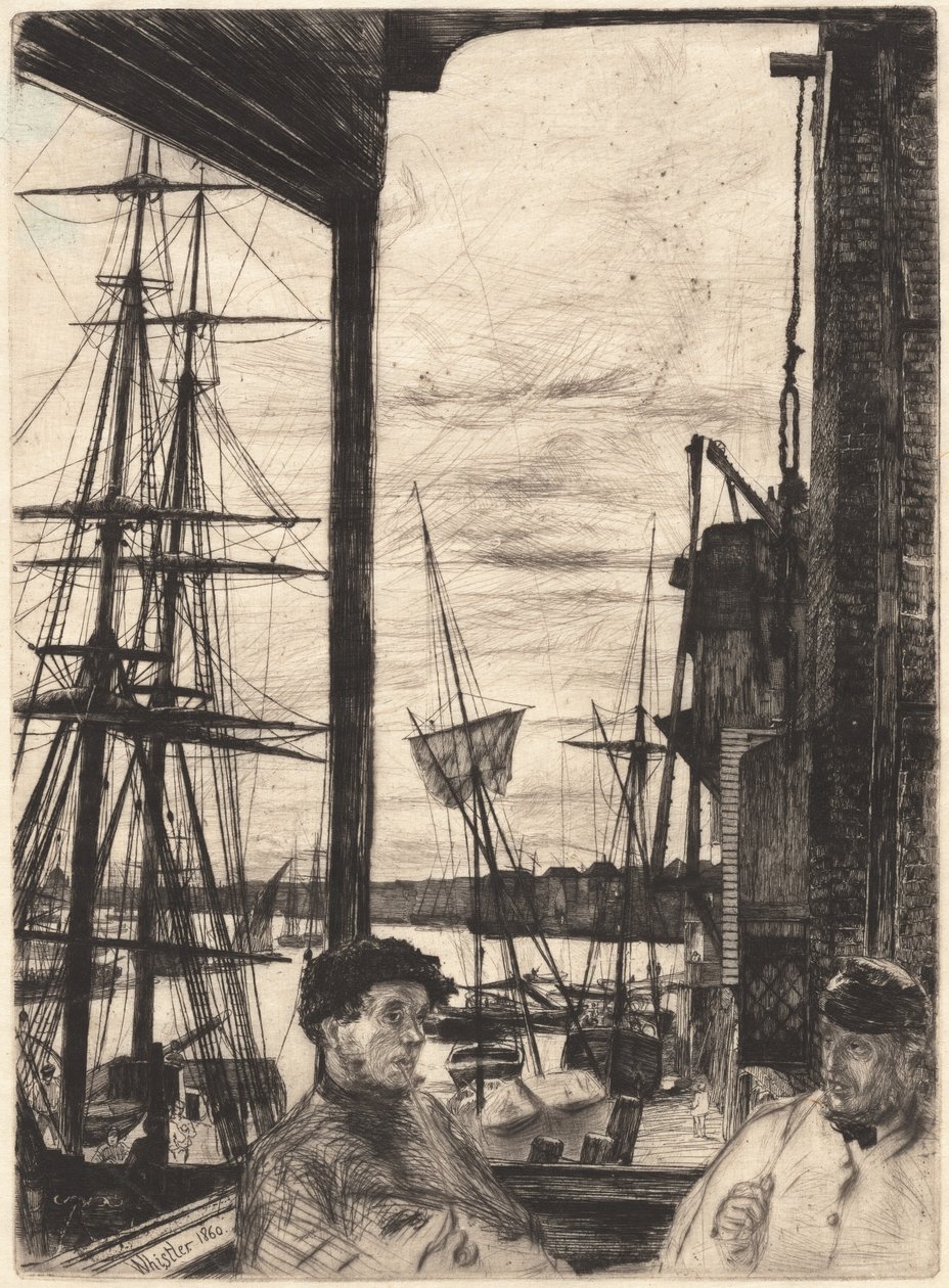 Rotherhithe tekijältä James Abbott McNeill Whistler