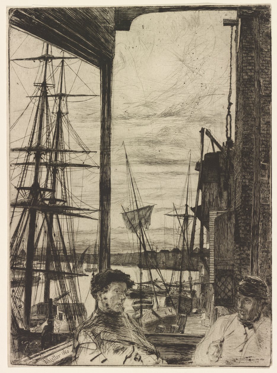 Rotherhithe tekijältä James Abbott McNeill Whistler