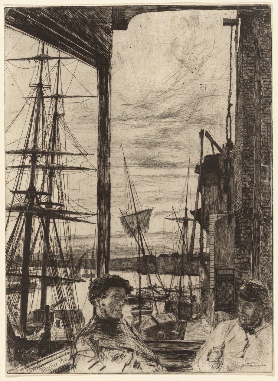 Rotherhithe tekijältä James Abbott McNeill Whistler