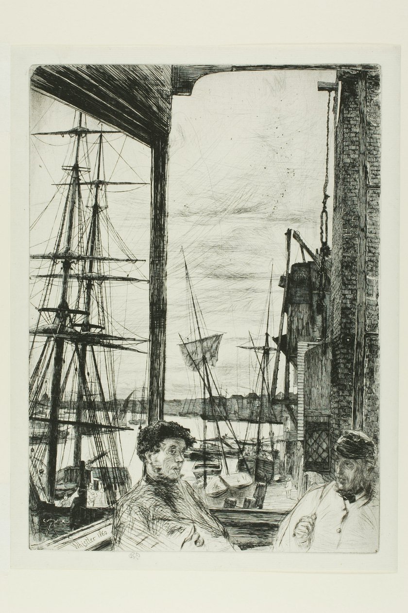 Rotherhithe tekijältä James Abbott McNeill Whistler