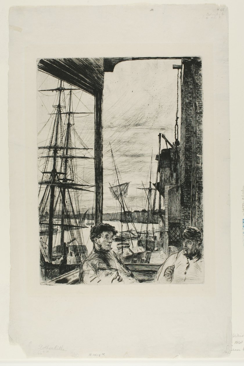 Rotherhithe tekijältä James Abbott McNeill Whistler