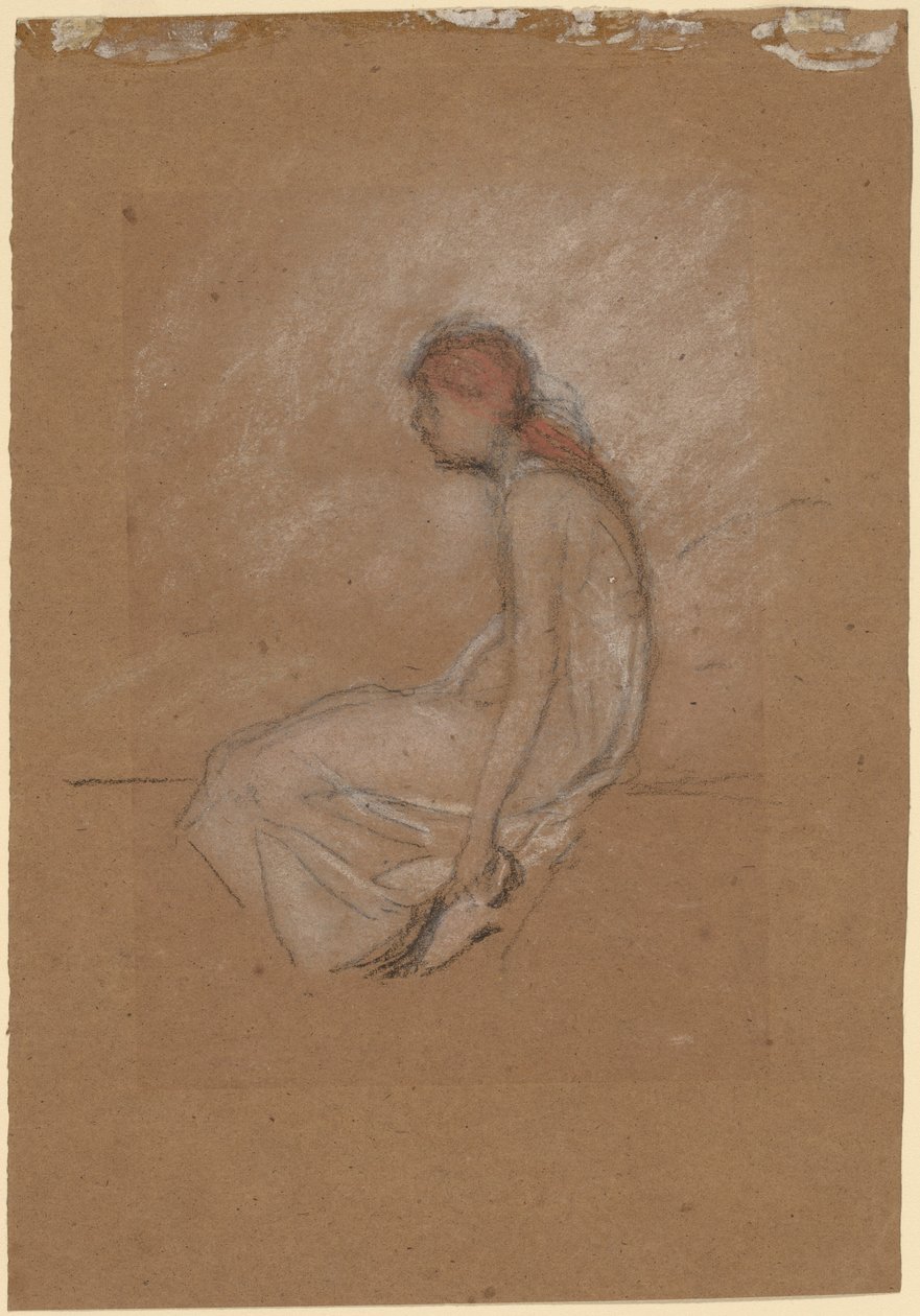 Istuva punatukkainen nainen tekijältä James Abbott McNeill Whistler