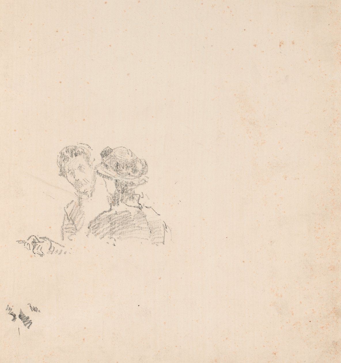 Luonnos: R. Birnie Philipin kanssa. tekijältä James McNeill Whistler