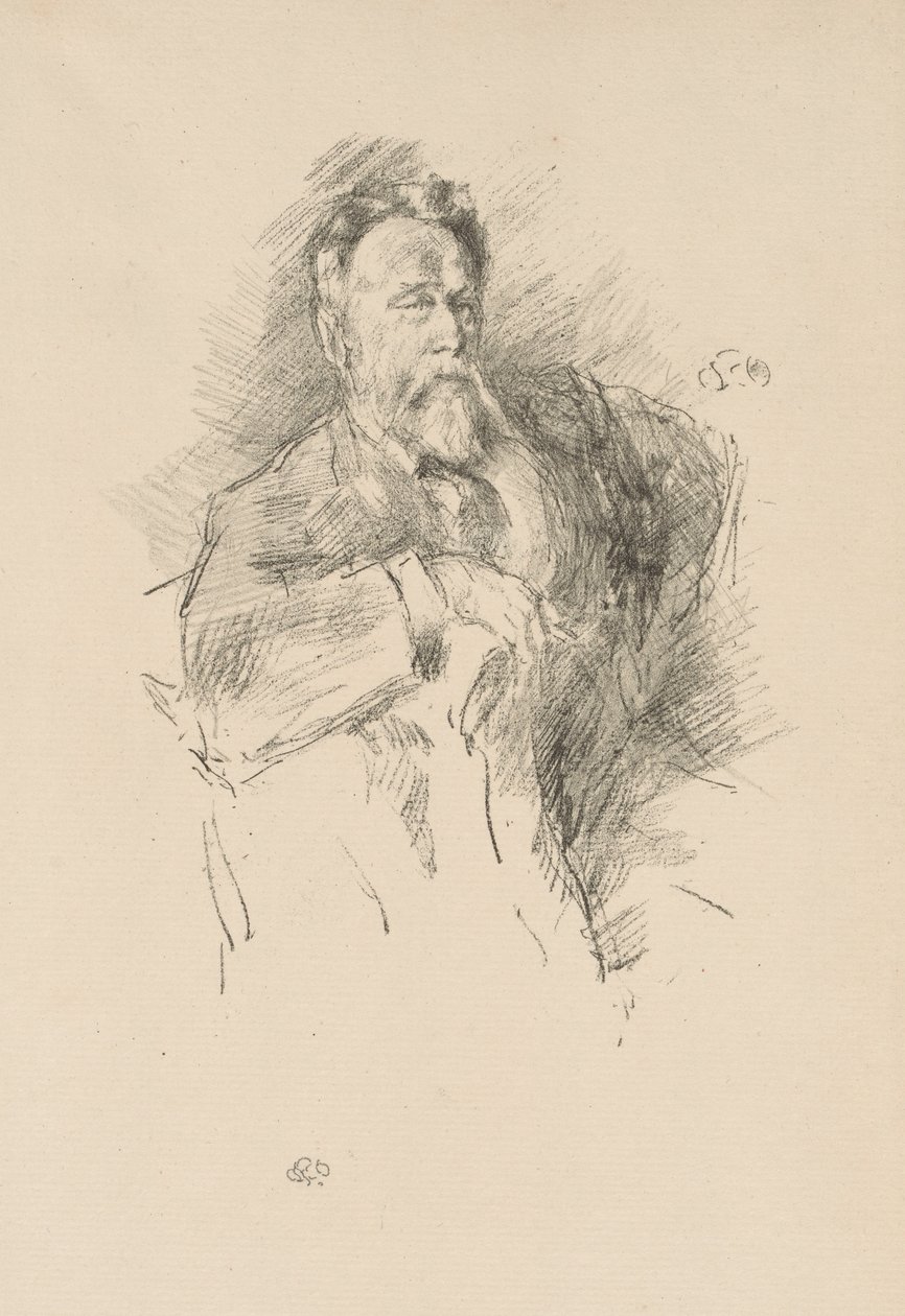 Luonnos William E. Henleystä tekijältä James Abbott McNeill Whistler