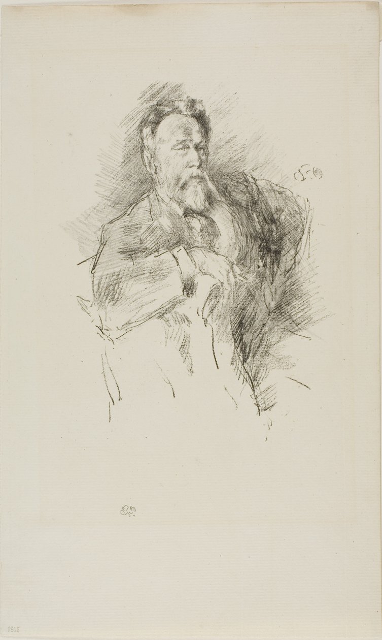 Luonnos William E. Henleystä tekijältä James Abbott McNeill Whistler