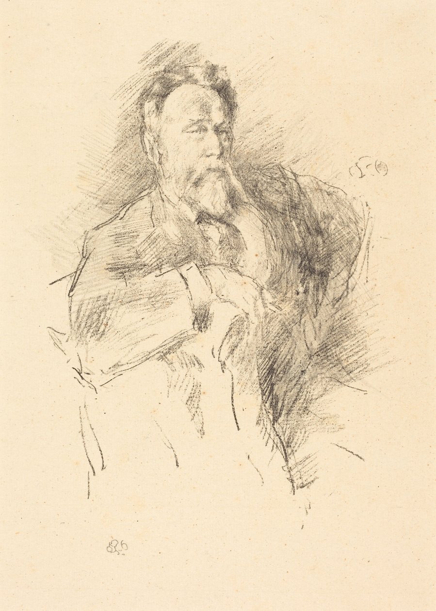 Luonnos William E. Henleystä tekijältä James McNeill Whistler