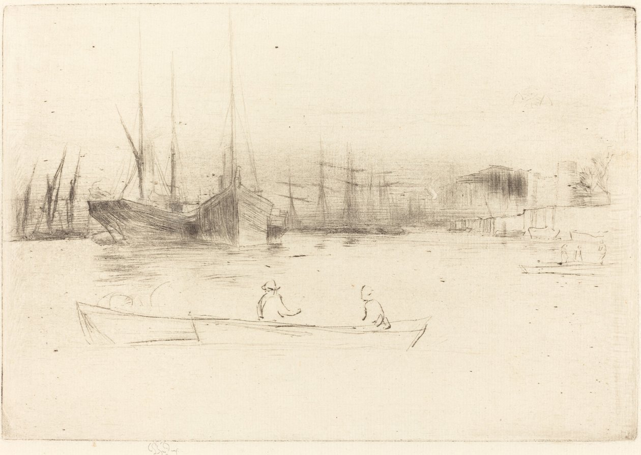 Höyrylaivat pois Towerista tekijältä James Abbott McNeill Whistler