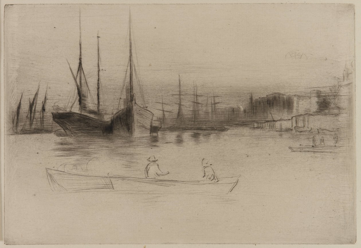 Höyrylaivat pois Towerista tekijältä James Abbott McNeill Whistler