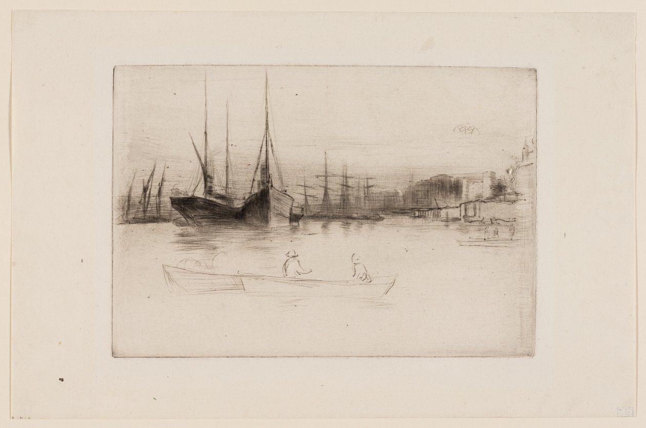 Höyrylaivat pois Towerista tekijältä James Abbott McNeill Whistler