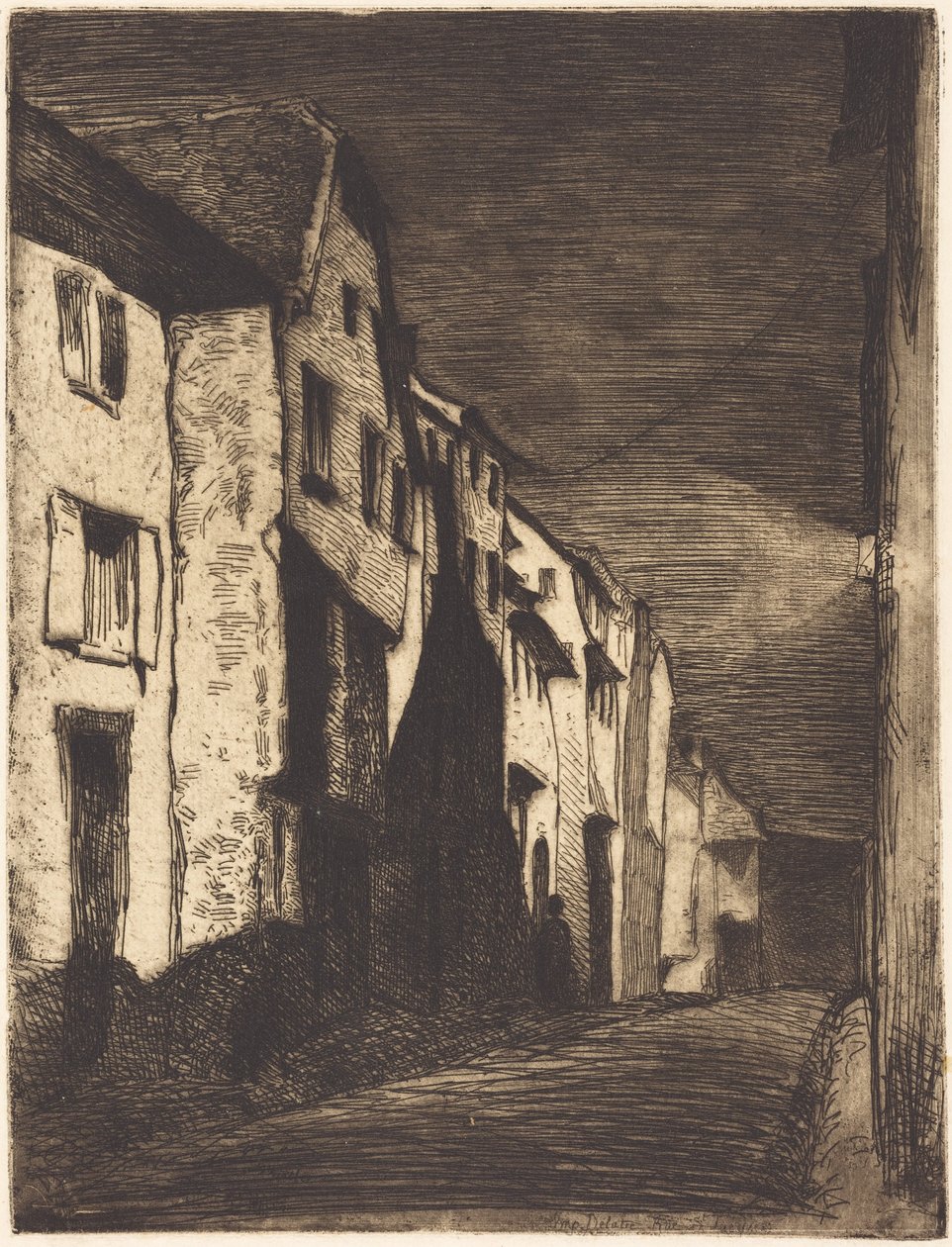 Street Saverne tekijältä James McNeill Whistler