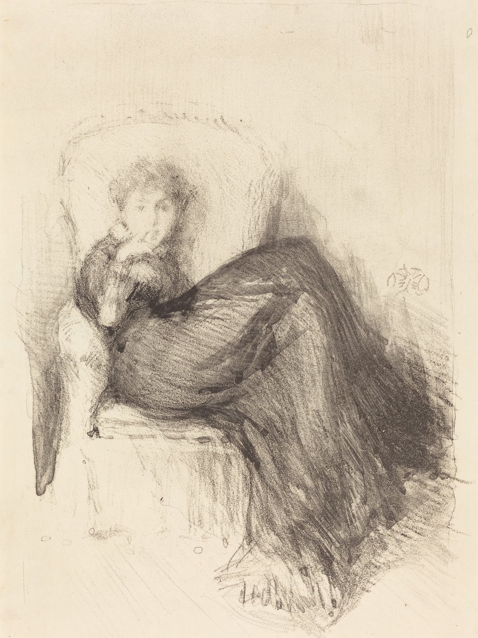 Tutkimus: Maude Seated tekijältä James Abbott McNeill Whistler