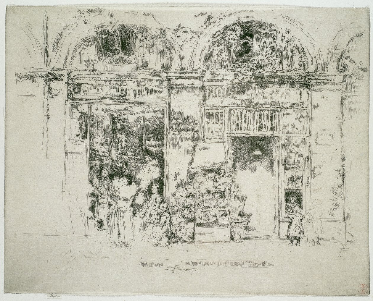 Auringonkukat, St Germain Market, Pariisi tekijältä James McNeill Whistler