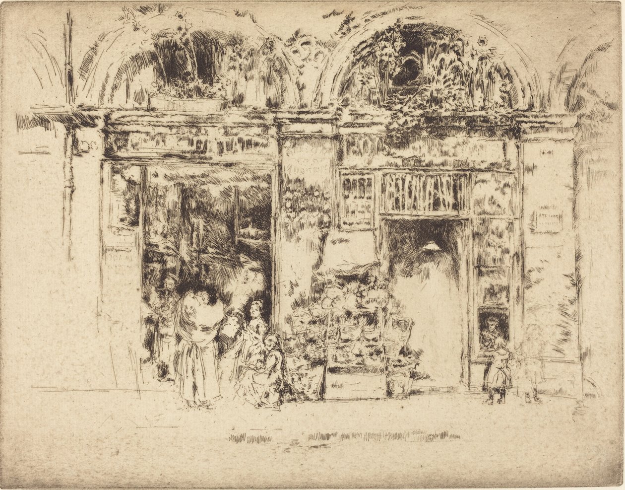 Auringonkukat, Rue des Beaux-Arts tekijältä James Abbott McNeill Whistler