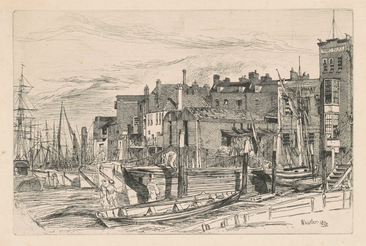 Thamesin poliisi tekijältä James Abbott McNeill Whistler