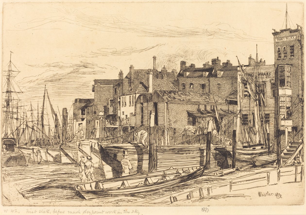 Thamesin poliisi tekijältä James Abbott McNeill Whistler