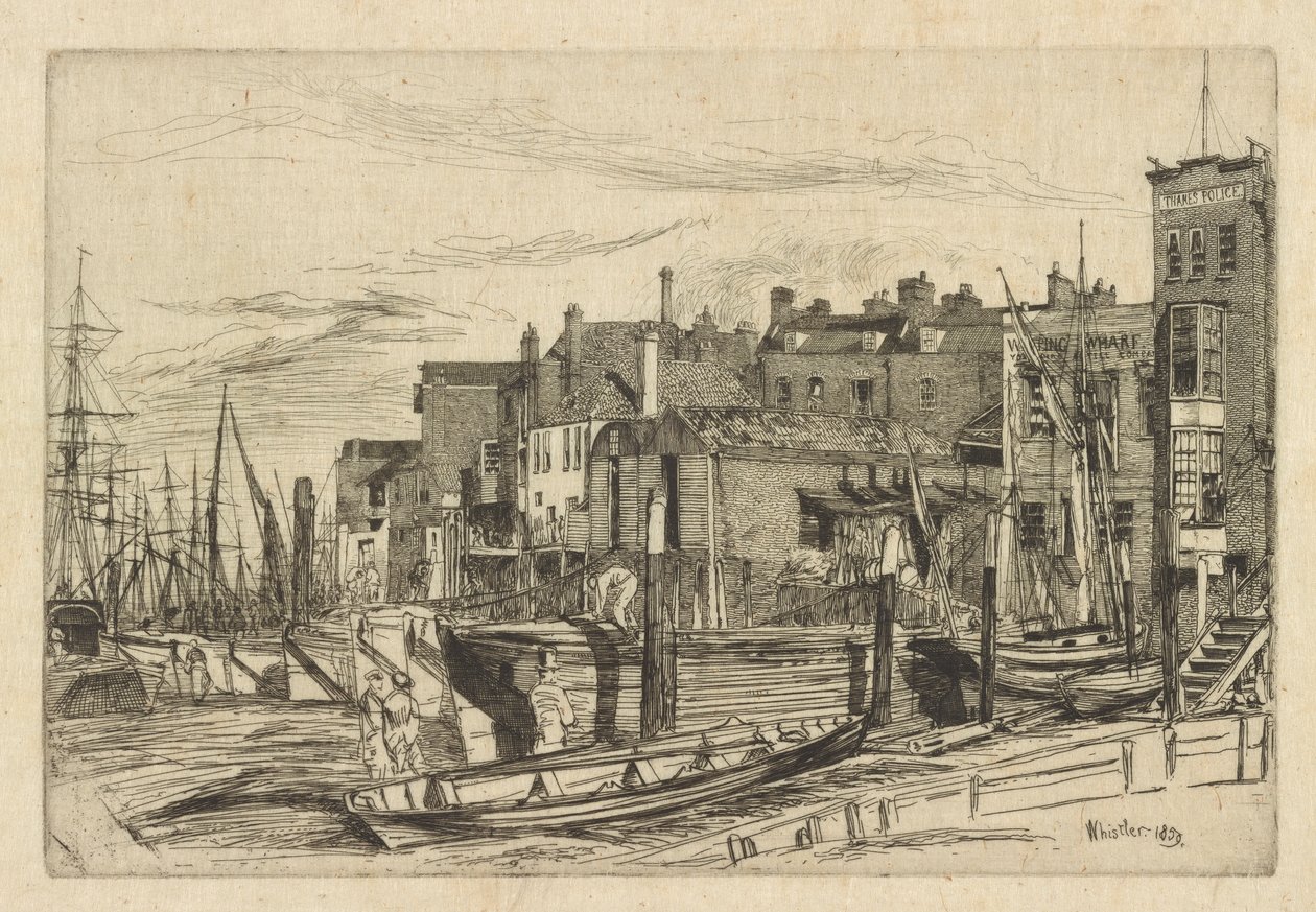 Thamesin poliisi tekijältä James Abbott McNeill Whistler