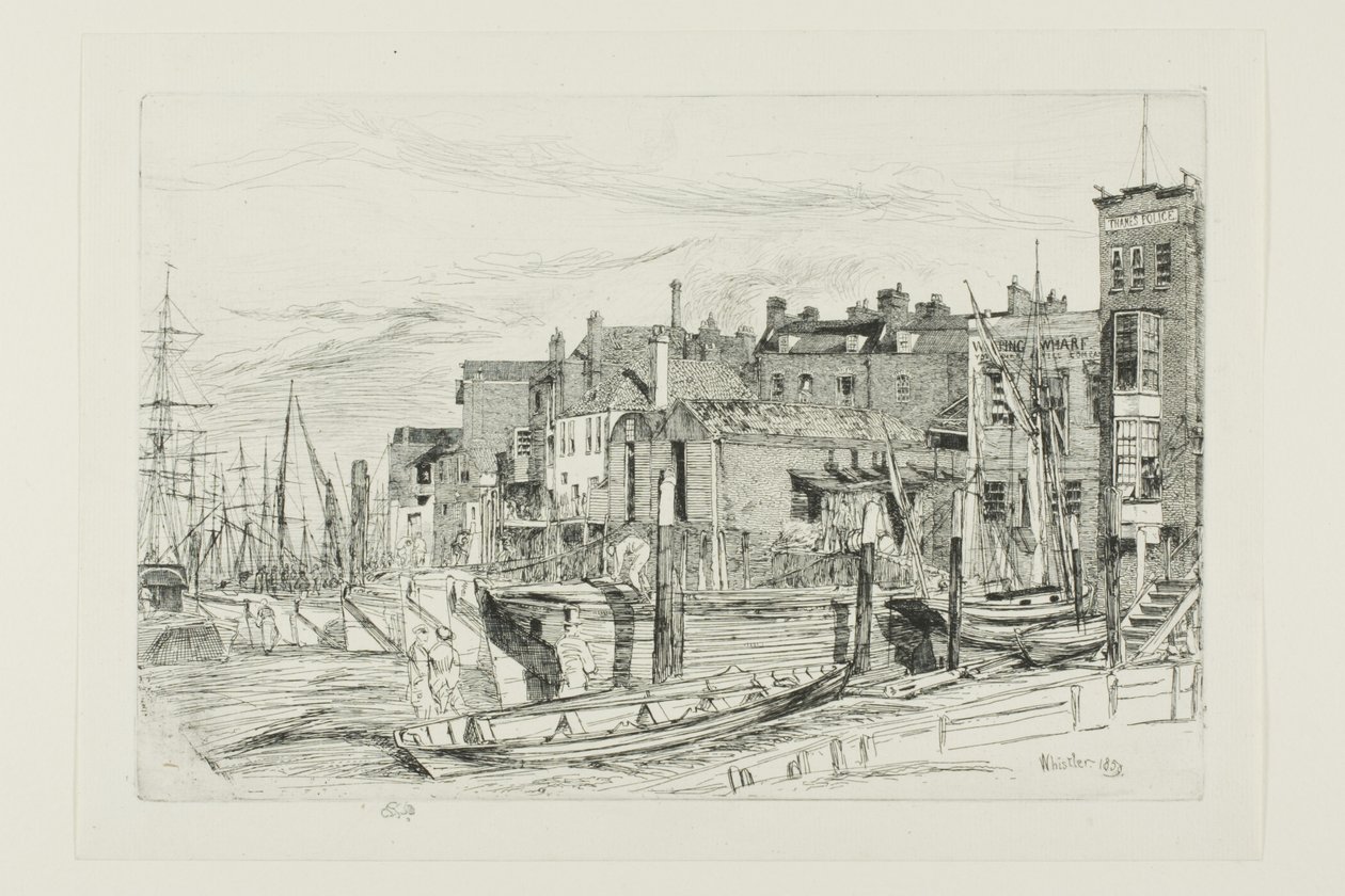 Thamesin poliisi tekijältä James Abbott McNeill Whistler