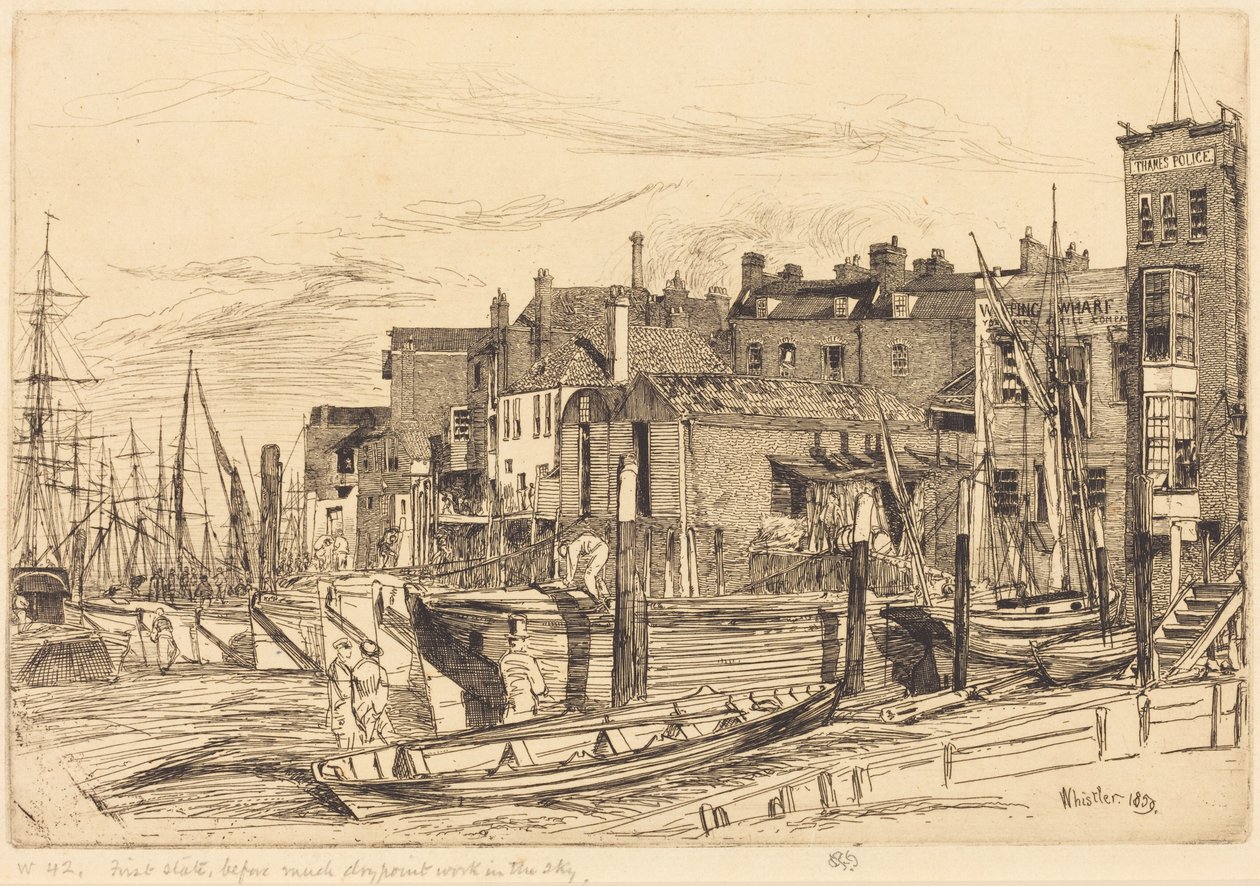 Thamesin poliisi tekijältä James McNeill Whistler