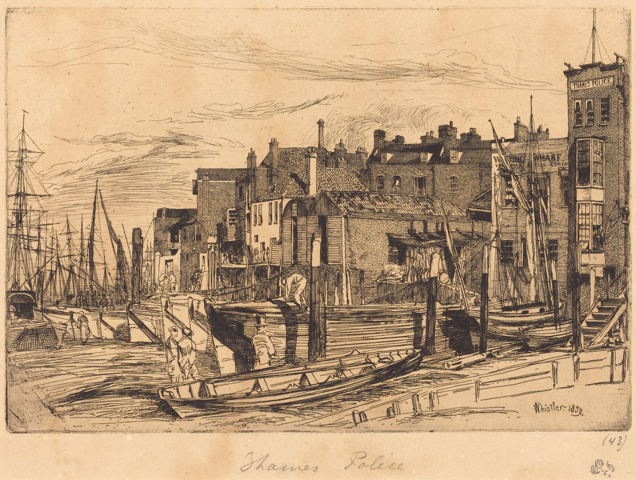 Thamesin poliisi tekijältä James McNeill Whistler