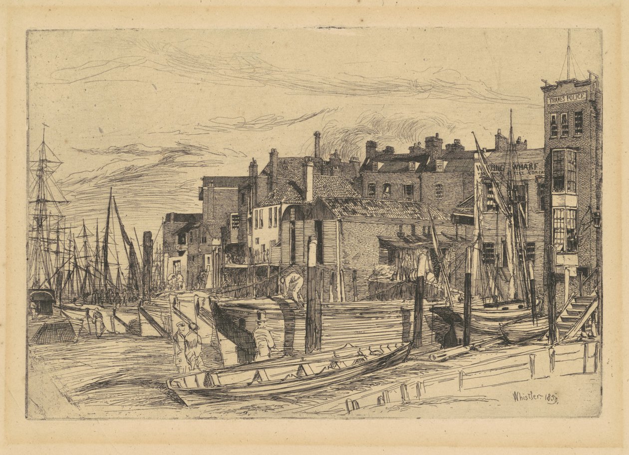 Thamesin poliisi tekijältä James McNeill Whistler