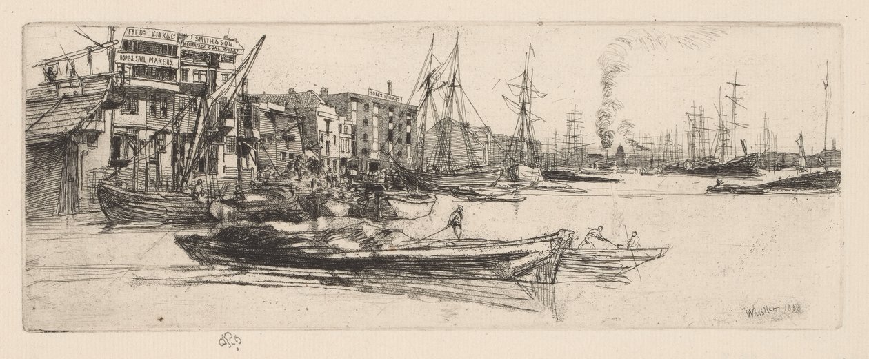Thamesin varastot tekijältä James Abbott McNeill Whistler