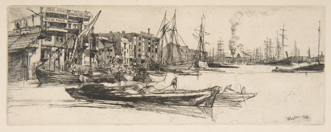Thamesin varastot tekijältä James McNeill Whistler