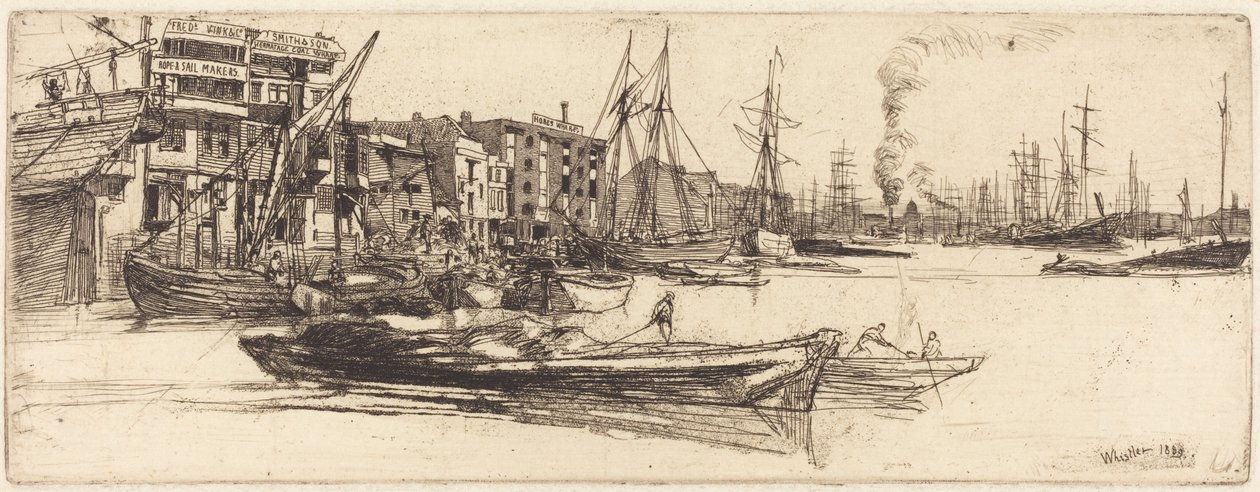 Thamesin varastot tekijältä James McNeill Whistler