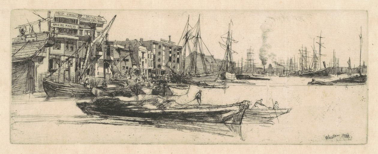 Thamesin varastot tekijältä James McNeill Whistler