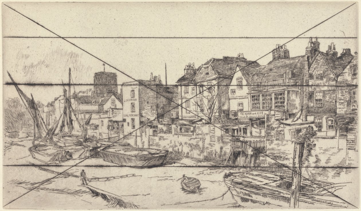 "Aadam ja Eeva", Old Chelsea tekijältä James Abbott McNeill Whistler