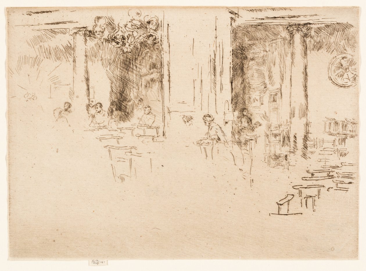 Kirkko - Bryssel (jumalanpalvelus) tekijältä James Abbott McNeill Whistler