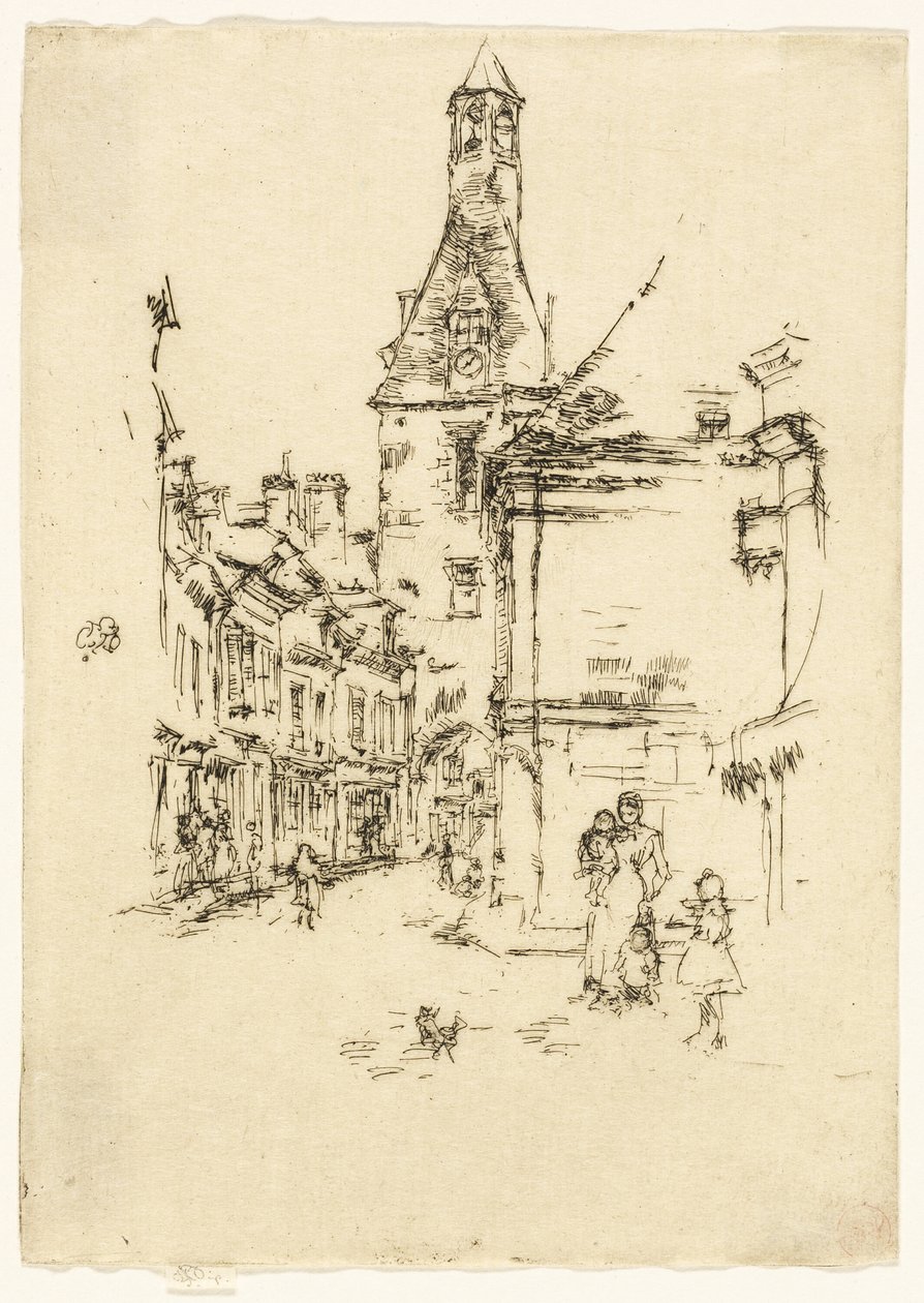 Kellotorni - Amboise tekijältä James Abbott McNeill Whistler