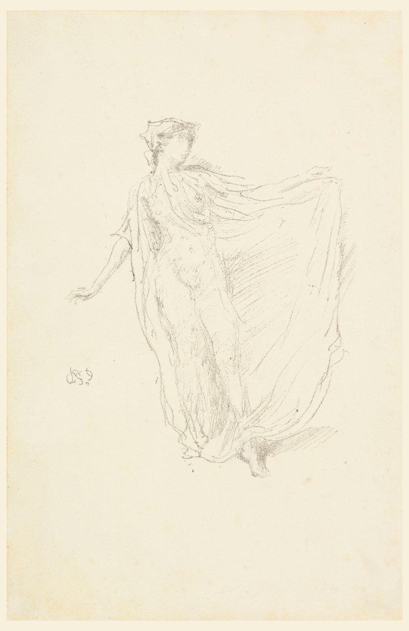 Tanssiva tyttö, 1890 tekijältä James Abbott McNeill Whistler