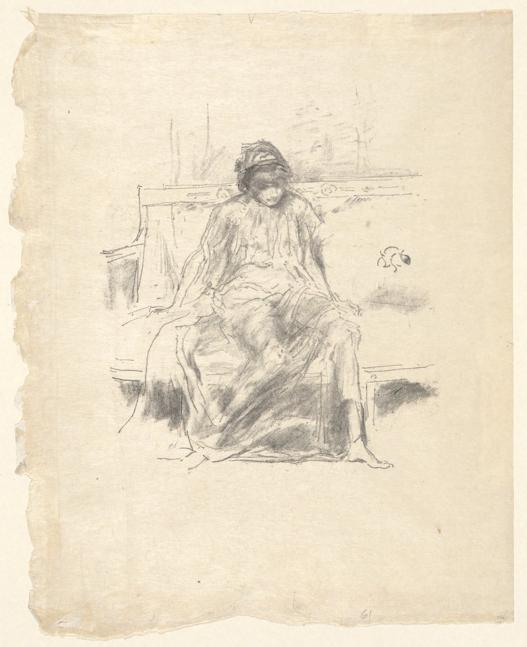 Pehmustettu hahmo istuva tekijältä James Abbott McNeill Whistler