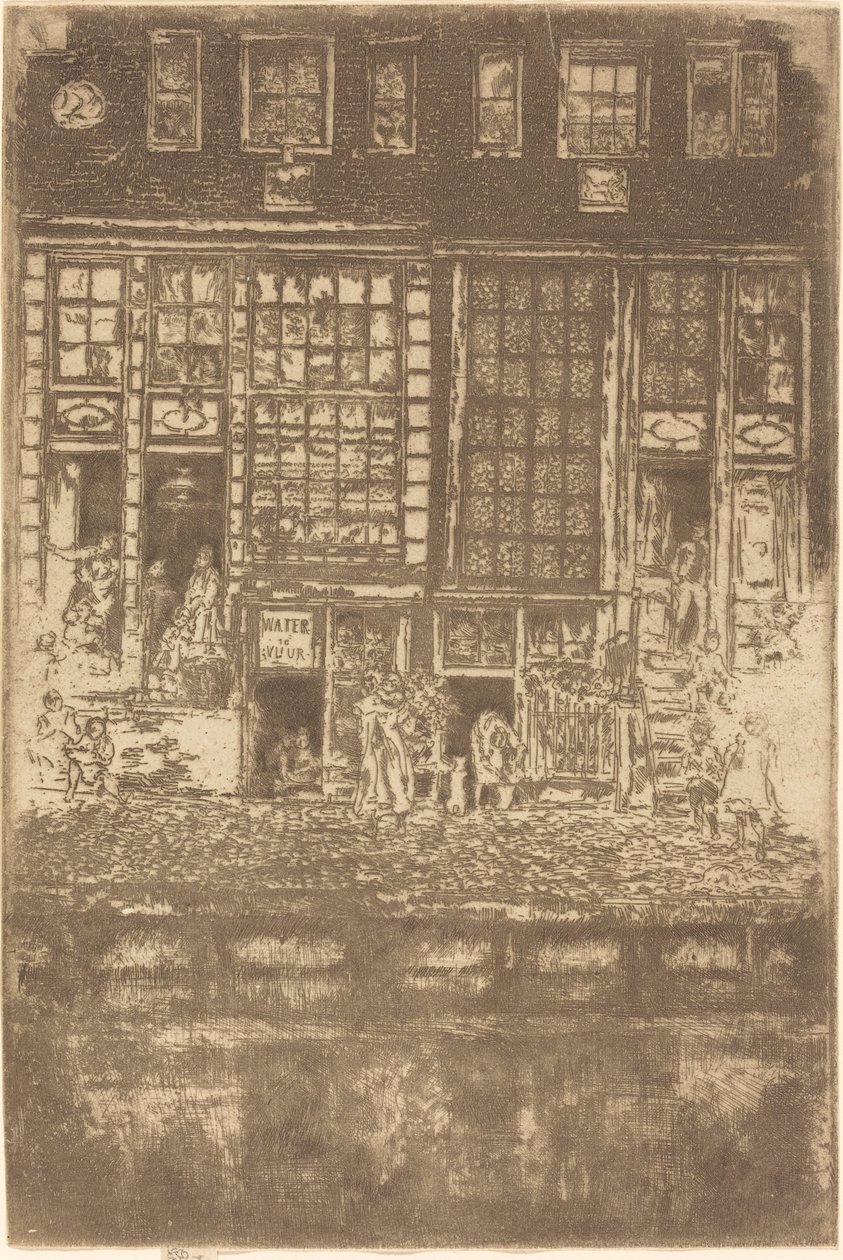 Brodeerattu verho tekijältä James Abbott McNeill Whistler